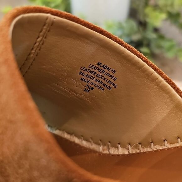 Brown Suede Espadrille Wedge Platforms Sandals Size 7.5 Marc Fisher - Picture 11 of 12